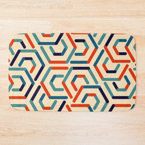 Item preview, Vintage geometric pattern, retro 70s designed and sold by Milatoo.