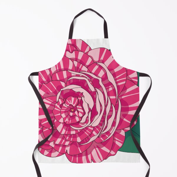 Item preview, Striped white pink rose designed and sold by floralfan.