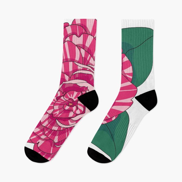 Item preview, Striped white pink rose  designed and sold by floralfan.