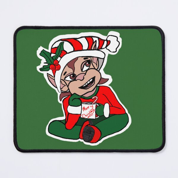 Item preview, Hot cocoa elf Christmas designed and sold by Jodi Mahaffey.