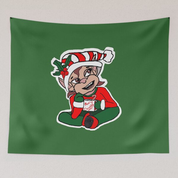 Item preview, Hot cocoa elf Christmas  designed and sold by Jodi Mahaffey.