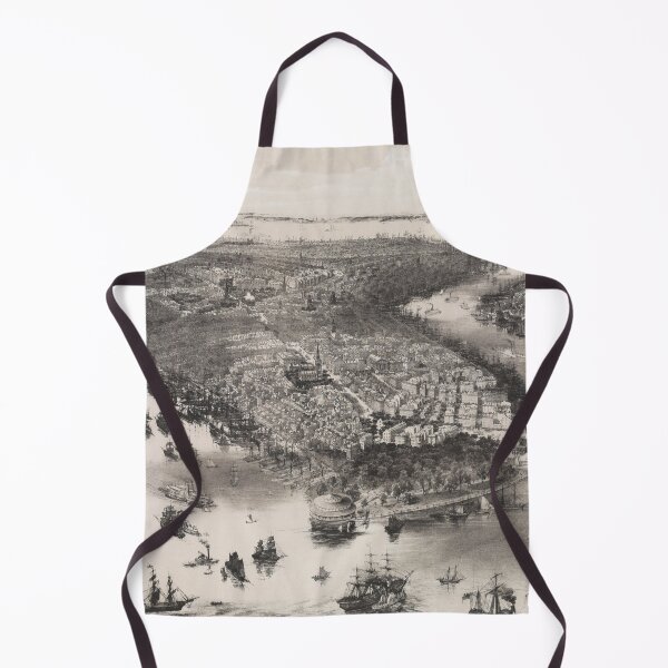 Item preview, Map of New York and Brooklyn 1851 designed and sold by ykn-vintage.