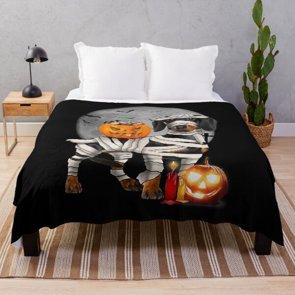 Item preview, Happy Halloweenie Dachshund Mummy Doxie Dog Halloween designed and sold by MalloWilli.