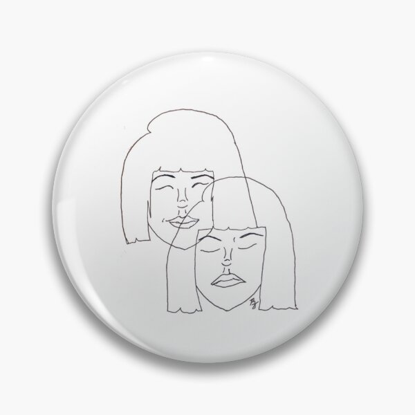 Item preview, Gemini Black and White Drawing   designed and sold by NiyaHolderz.