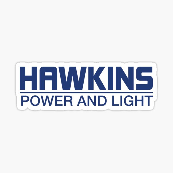 Stanger Things - Hawkins Power and Light Sticker