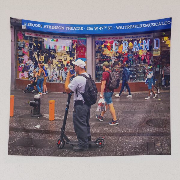 Item preview, Times Square People Tourists Broadway Street Manhattan NYC designed and sold by eleonoraingrid.