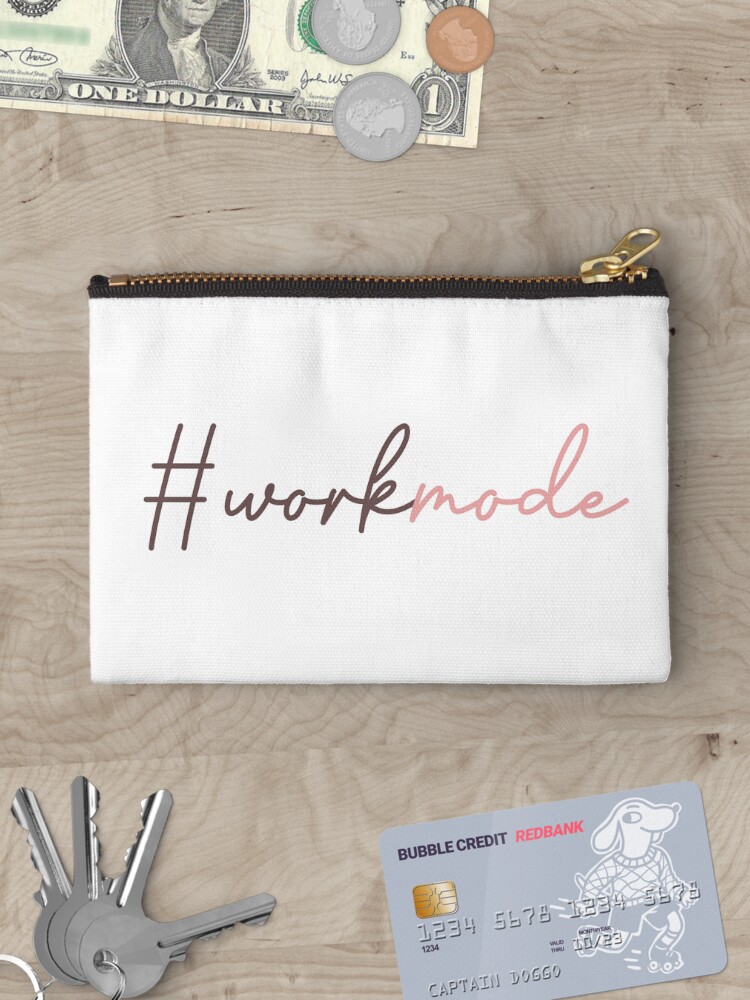 Thumbnail 3 of 4, Zipper Pouch, Workmode Style designed and sold by newmariaph.