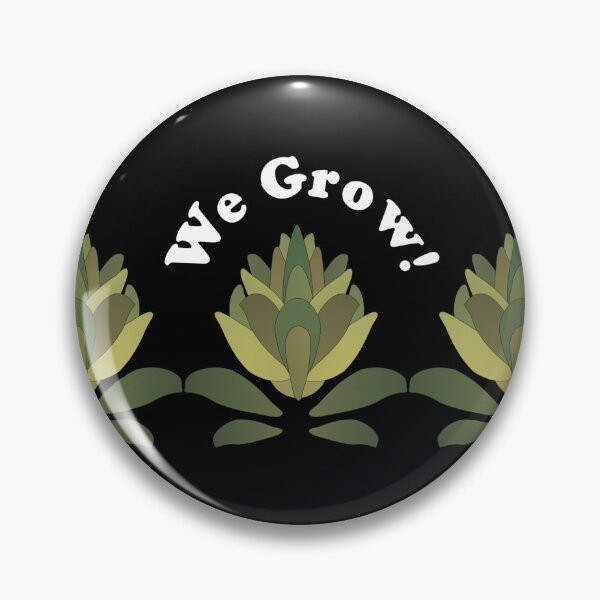 Item preview, We Grow! Green Plant Abstract on Black Repeat 5748 designed and sold by Art in My Loft.