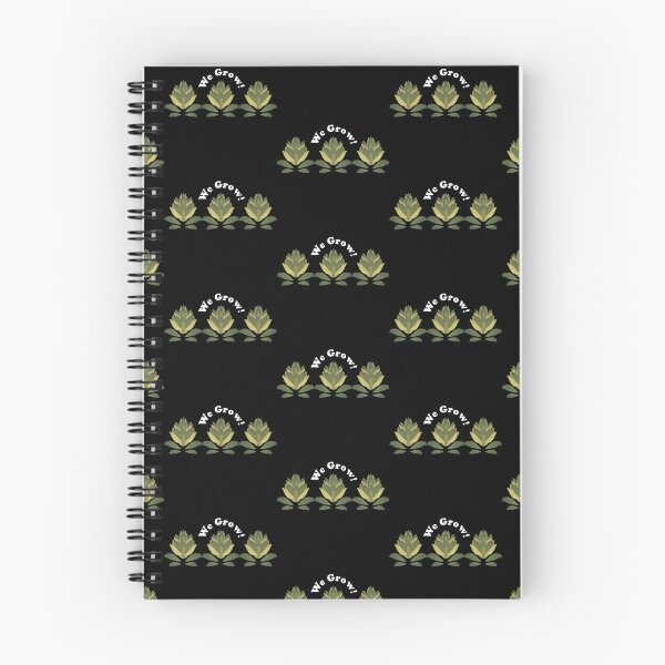 Item preview, We Grow! Green Plant Abstract on Black Repeat 5748 designed and sold by Art in My Loft.
