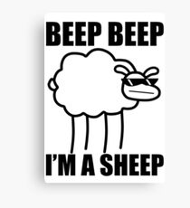 Beep Beep i'am Sheep Canvas Print