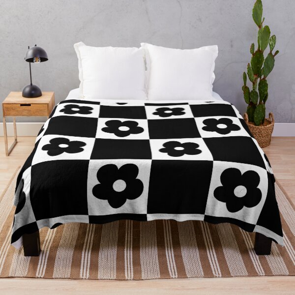 Item preview, Retro Check Flowers #4 #decor #art designed and sold by Anita's & Bella's Art.