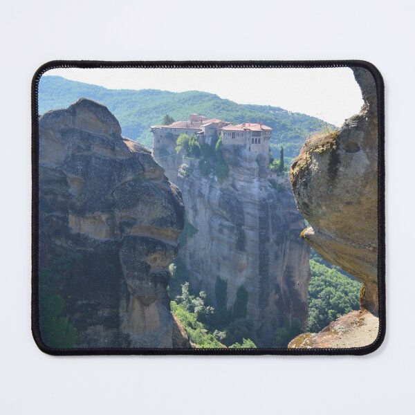 Item preview, Meteora Monastery perched atop a cliff - Breathtaking greek landscapes designed and sold by CarolinaReina.