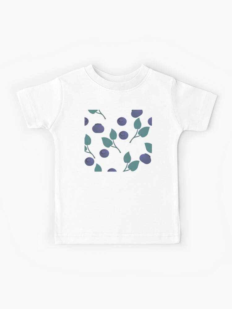 Blueberry and leaves pattern | Kids T-Shirt