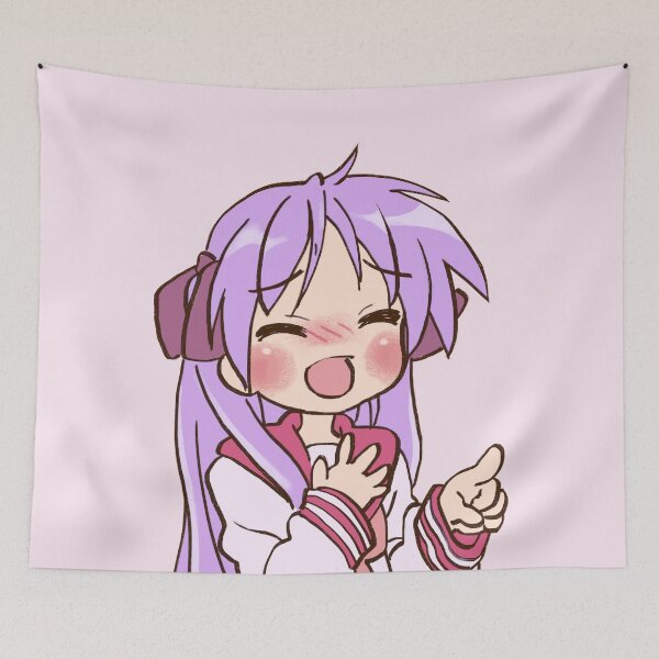 Item preview, I draw pointing and laughing kagami hiiragi / lucky star designed and sold by RansRoom.