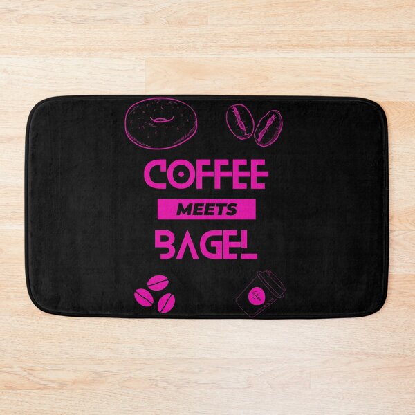 Item preview, coffee meets bagel Pink designed and sold by Creator's Gate.