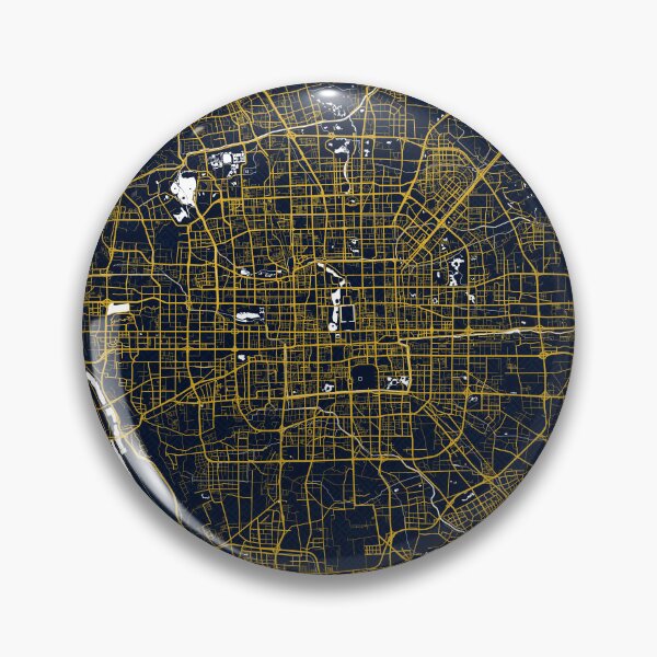 Item preview, Beijing City Map of China - Gold Art Deco designed and sold by deMAP.