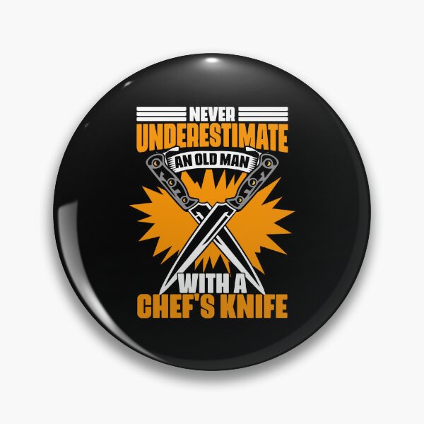 Item preview, Never Underestimate An Old Man Funny Culinary Art For A Chef designed and sold by Nessshirts.
