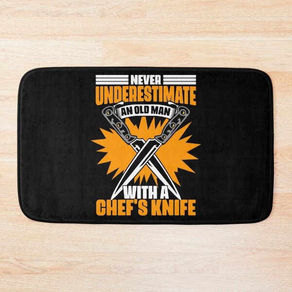 Item preview, Never Underestimate An Old Man Funny Culinary Art For A Chef designed and sold by Nessshirts.