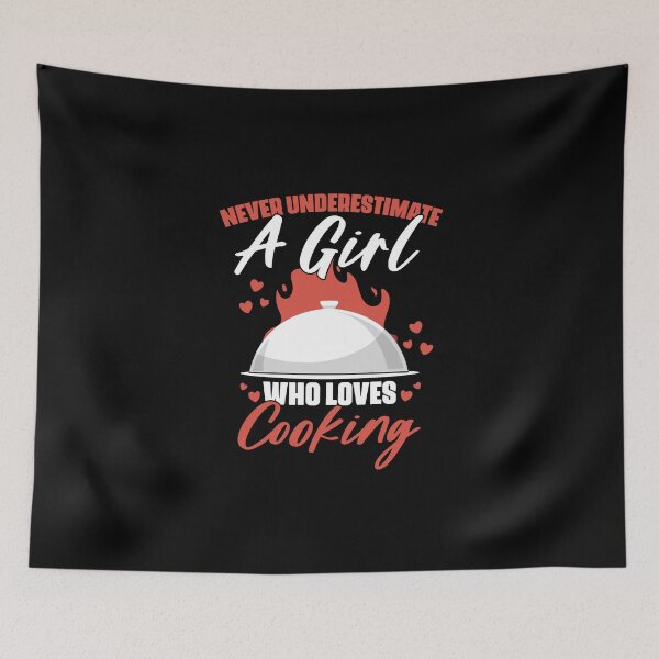 Item preview, Never Underestimate A Girl Who Loves Funny Culinary Cooking designed and sold by Nessshirts.