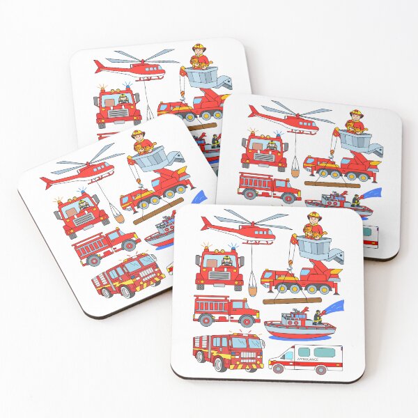 Item preview, Firefighter Trucks Fire Truck Design for Kids designed and sold by samshirts.