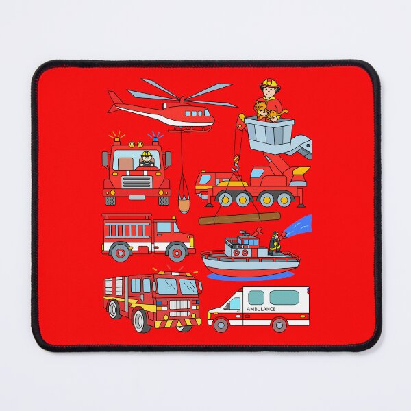 Item preview, Firefighter Trucks Fire Truck Design for Kids designed and sold by samshirts.