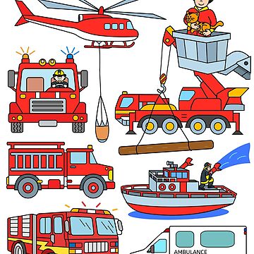 Feuerwehrauto USA, amerikanisches Feuerwehrauto Fotografie als Poster und  Kunstdruck von shark24 bestellen. 