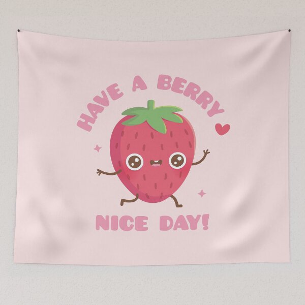 Item preview, Cute Strawberry, Have A Berry Nice Day designed and sold by rustydoodle.
