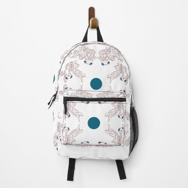 Item preview, goldfish blue dot line art drawing illustration designed and sold by euise.