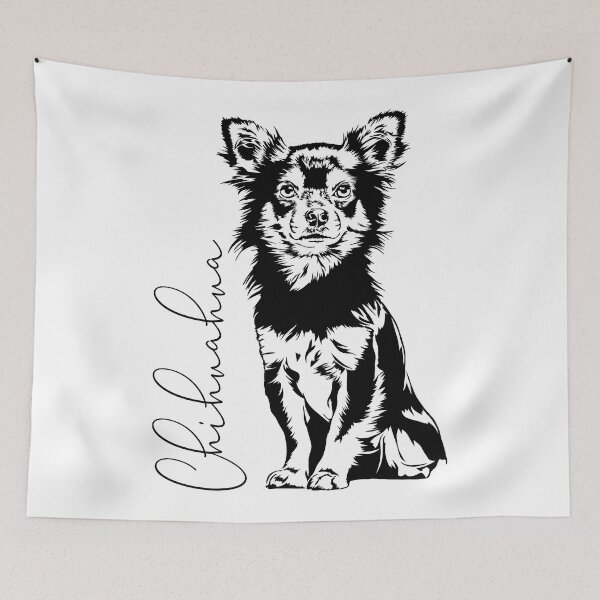 Item preview, Chihuahua Dog Portrait Cute Dog designed and sold by dogarts.