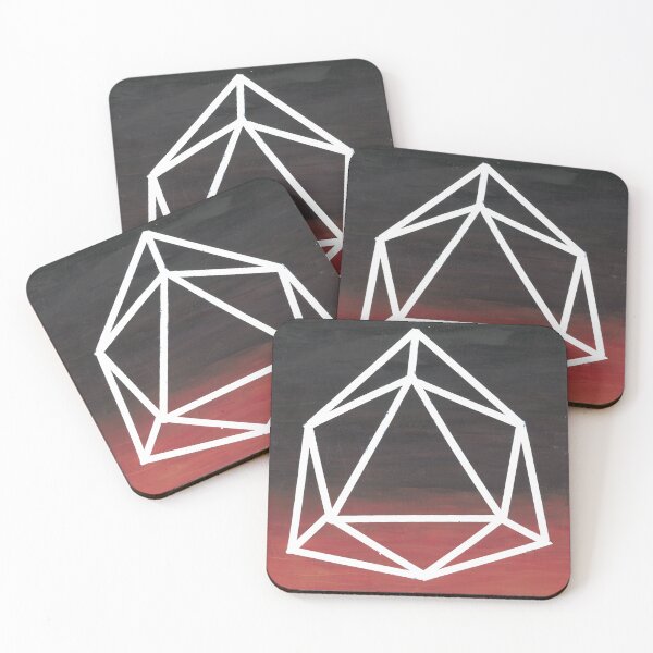 Item preview, d20 with Red Gradient Background designed and sold by LaghndDesigns.