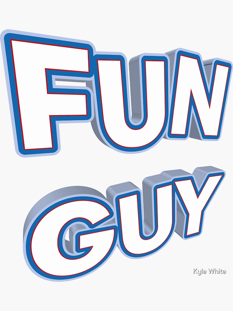 "FUN GUY" Sticker for Sale by Redbubble