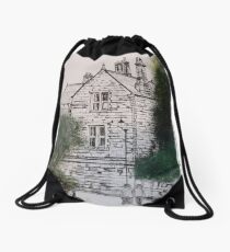 Old police house robinhoods bay Drawstring Bag