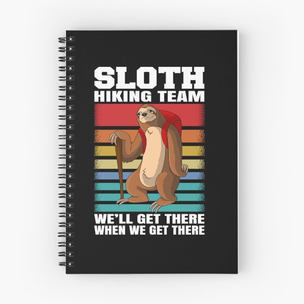 Item preview, Sloth Hiking Team - vintage sloth Hiker Hike designed and sold by Ibu83.