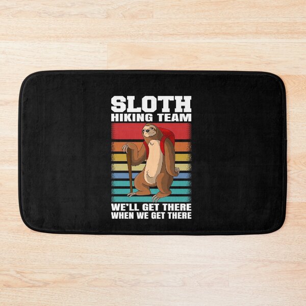Item preview, Sloth Hiking Team - vintage sloth Hiker Hike designed and sold by Ibu83.
