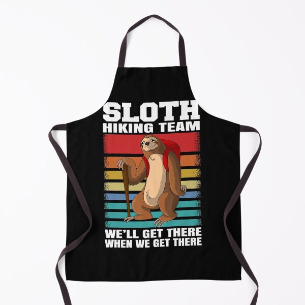Item preview, Sloth Hiking Team - vintage sloth Hiker Hike designed and sold by Ibu83.
