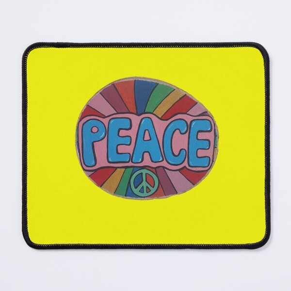 Item preview, Peace wood slice art designed and sold by Wild Starling.