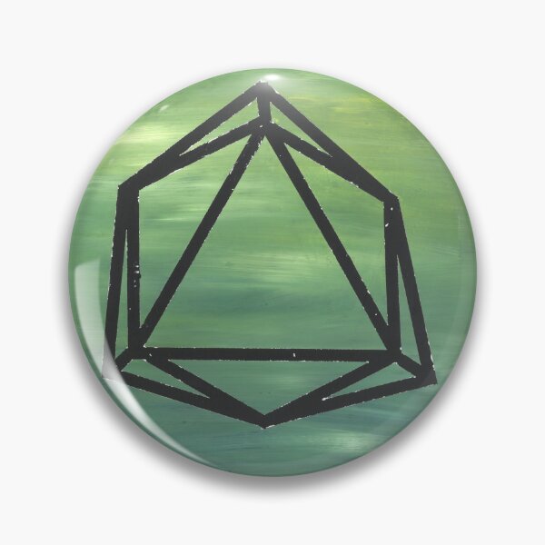 Item preview, d20 with Variegated Green Background designed and sold by LaghndDesigns.
