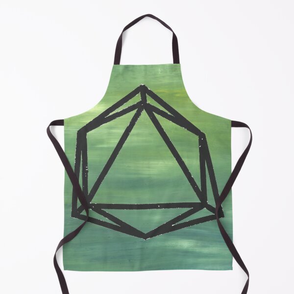 Item preview, d20 with Variegated Green Background designed and sold by LaghndDesigns.