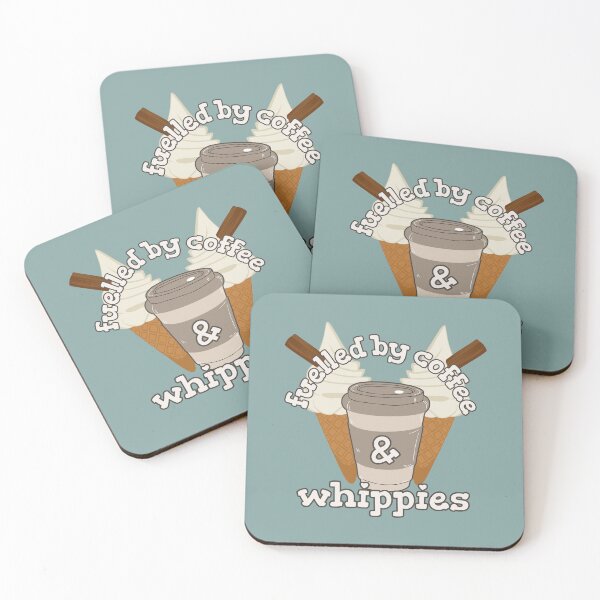 Artikelvorschau, Angetrieben durch Kaffee und Whippies-Eiscreme-Spaß-Slogan entworfen und verkauft von TrulyEpoque.