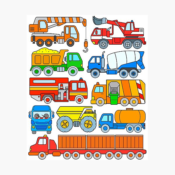  Paquete de 9 autos de juguetes para niños y niñas de 2, 3, 4, 5  años, camión de transporte grande con 8 pequeños camiones de tracción y  lindos, camión transportador con
