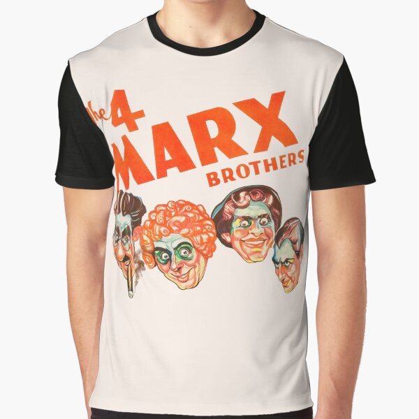 Vista previa del artículo con la obra «The 4 Marx Brothers», diseñado y vendido por ourkid.