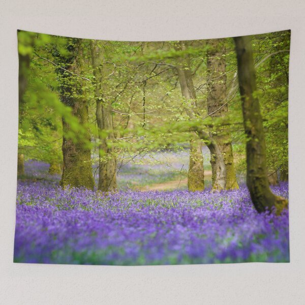 Item preview, Fairy tale bluebell woods in springtime designed and sold by CyaniRose.
