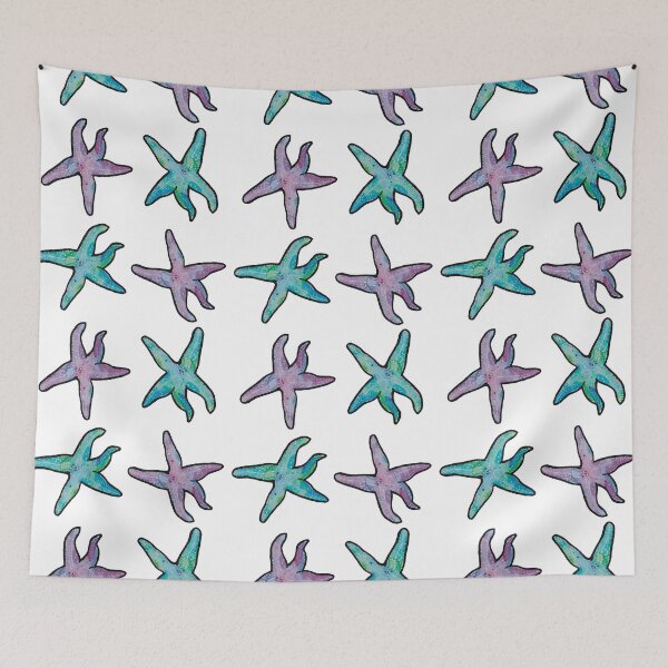 Item preview, Magenta and Aqua Starfish designed and sold by KatPaints.