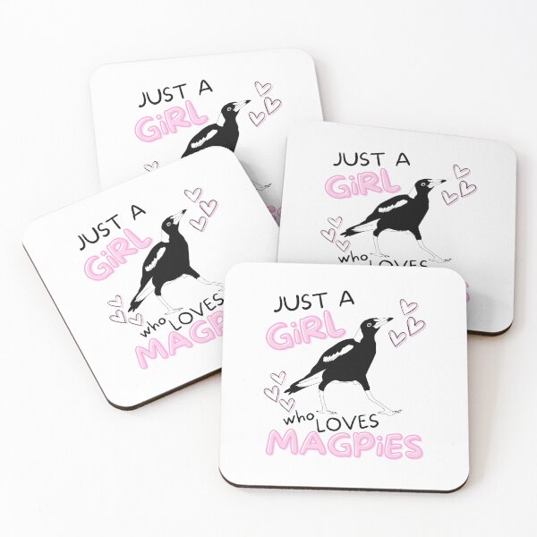 Item preview, Just a girl who loves magpies designed and sold by aussiemaggieluv.
