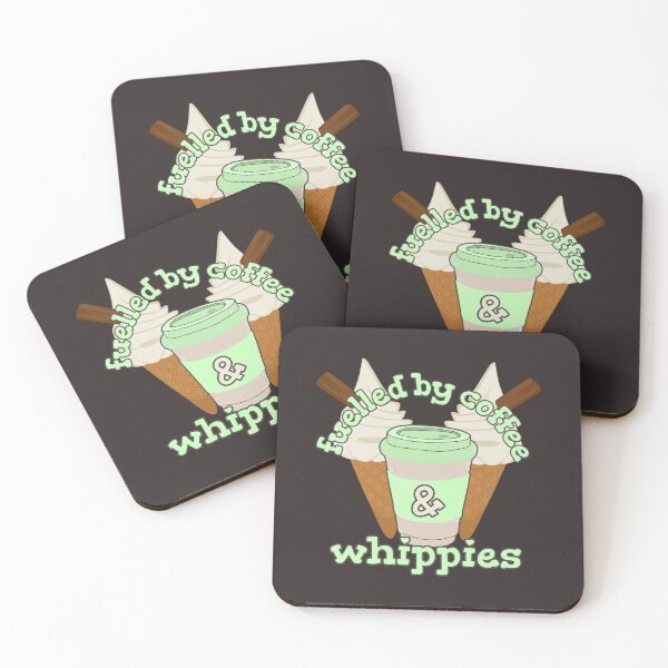 Item preview, Green Fuelled By Coffee And Whippies Ice Cream Fun Slogan designed and sold by TrulyEpoque.