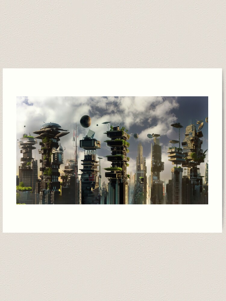 Solarpunk City Poster for Sale by OddestOcean