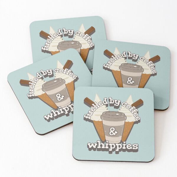 Artikelvorschau, Angetrieben durch Kaffee und Whippies-Eiscreme-Spaß-Slogan entworfen und verkauft von TrulyEpoque.