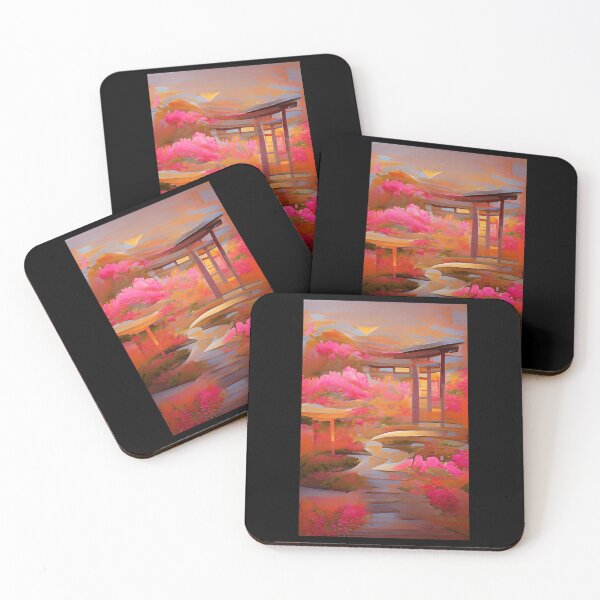 Item preview, Japanese Garden Artificial Inteligence Generated Art Poster designed and sold by OshoreShops.