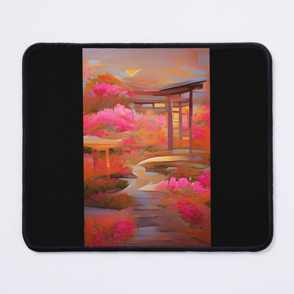 Item preview, Japanese Garden Artificial Inteligence Generated Art Poster designed and sold by OshoreShops.