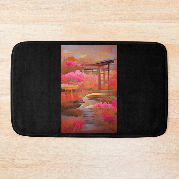 Item preview, Japanese Garden Artificial Inteligence Generated Art Poster designed and sold by OshoreShops.